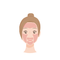 顔全体（首含まない）